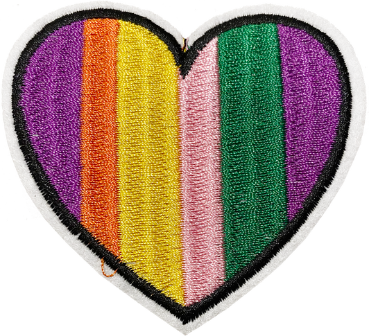 Rainbow Heart # 2  - Patch