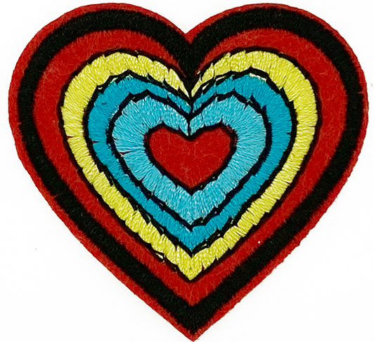 Rainbow Heart # 3- Patch