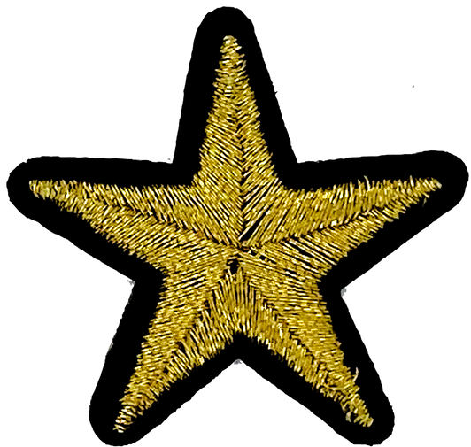 Gold Metallic Star - Patch