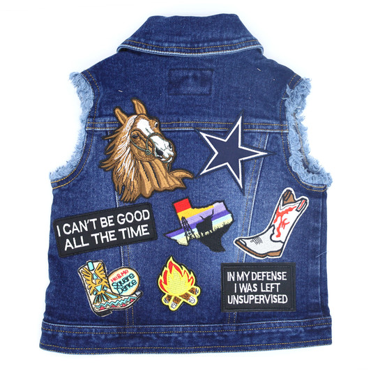 Texas Cowboy Kids Denim Vest