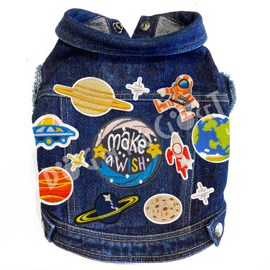 Space Denim Dog Jacket