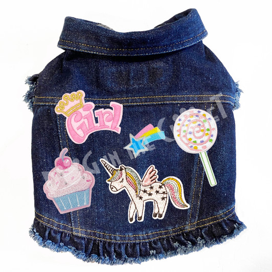 Sweet Dreams Denim Dog Jacket