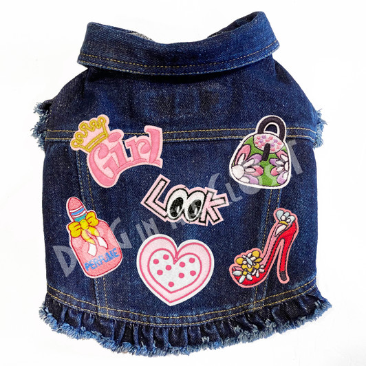 Little Diva Denim Dog Jacket