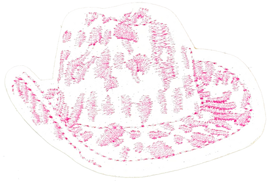 Pink Cowgirl Hat - Patch