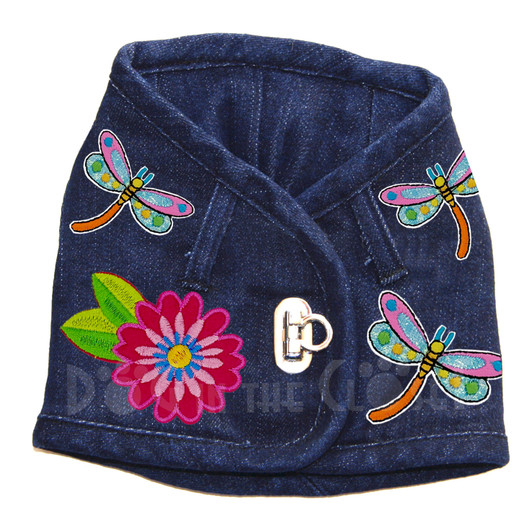 Dragonflies Denim Harness Vest