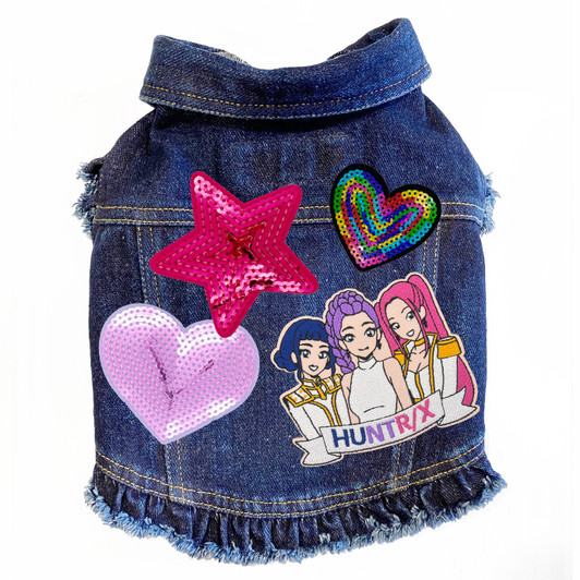 K-Pop Demon Hunter inspired Denim Dog Jacket