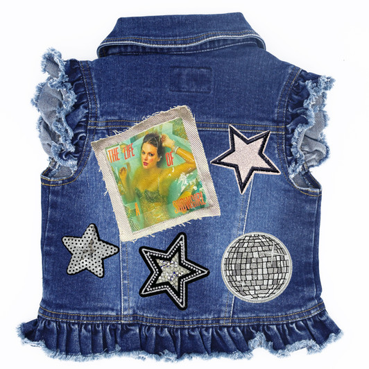 Life of a Showgirl Swiftie Inspired - Kids Denim Vest