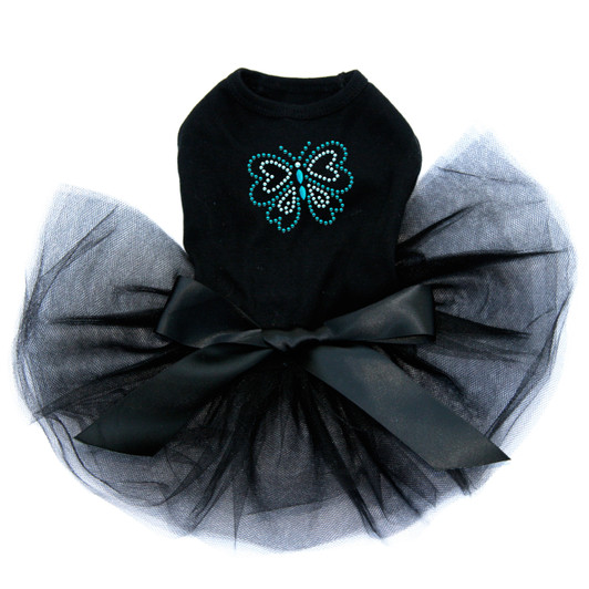 Blue Rhinestud Butterfly Tutu