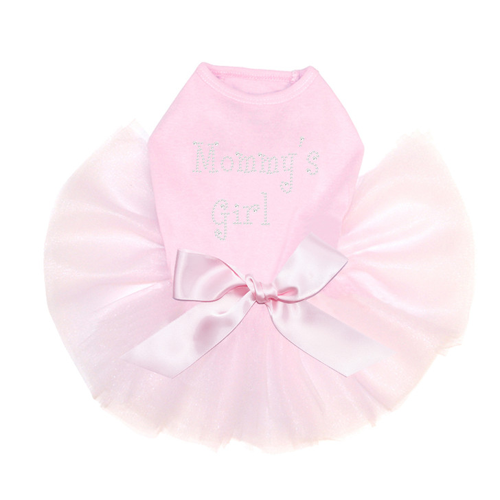 Mommy's Girl rhinestone dog tutu for large and small dogs.