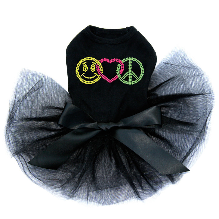 Smiley Face, Love, Peace Tutu