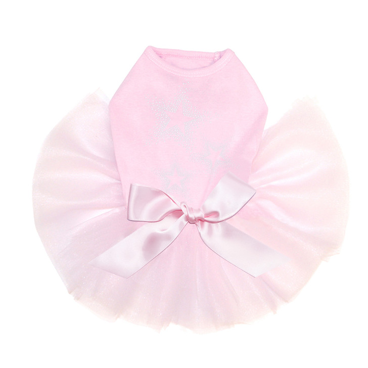 Three Stars - Clear Rhinestones dog tutu for large and small dogs.