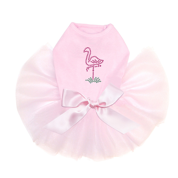 Pink Flamingo in Grass - Small  Tutu for big and small dogs