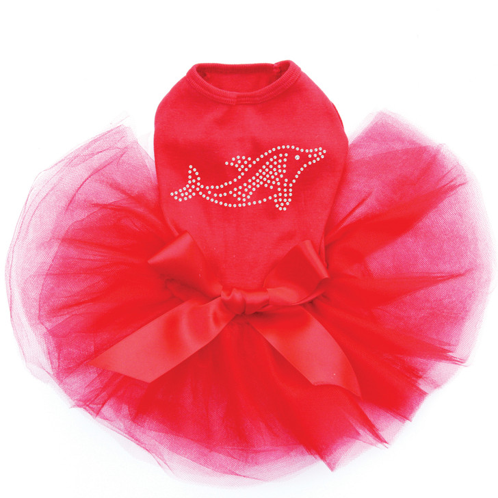 Dolphin - Rhinestone  Tutu for big and small dogs