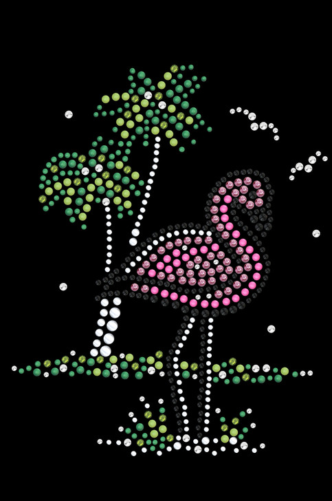 Pink Flamingo with Palm Trees Tutu for big and small dogs