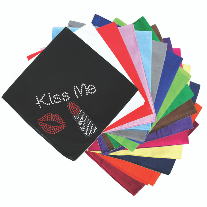 Kiss Me with Lips and Lipstick - Bandanna