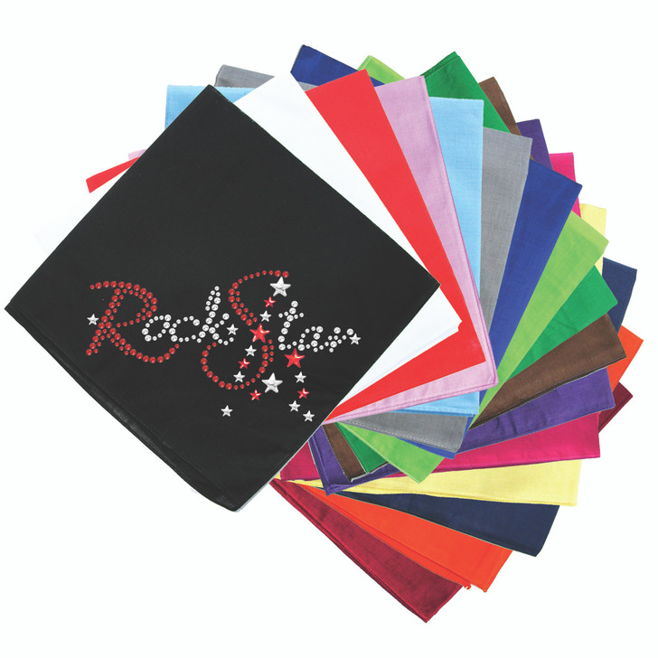 Rock Star (Red Austrian crystal Rhinestones) - Bandanna