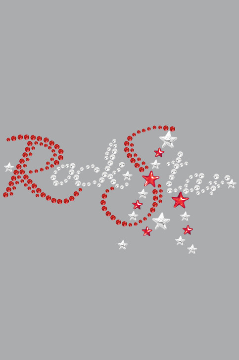 Rock Star (Red Austrian crystal Rhinestones) - Bandanna