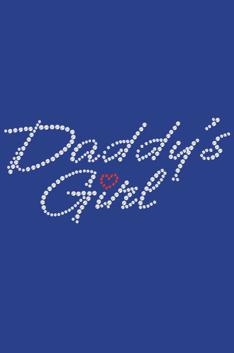 Daddy's Girl with Red Heart - Bandanna