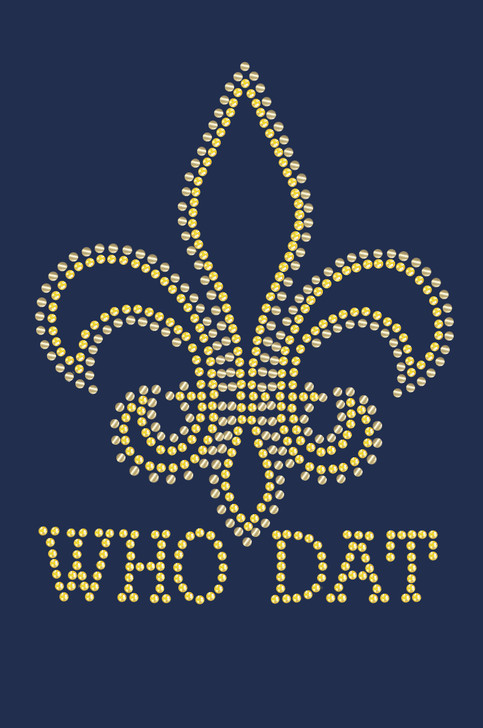 Fleur de Lis with Who Dat  - Bandanna