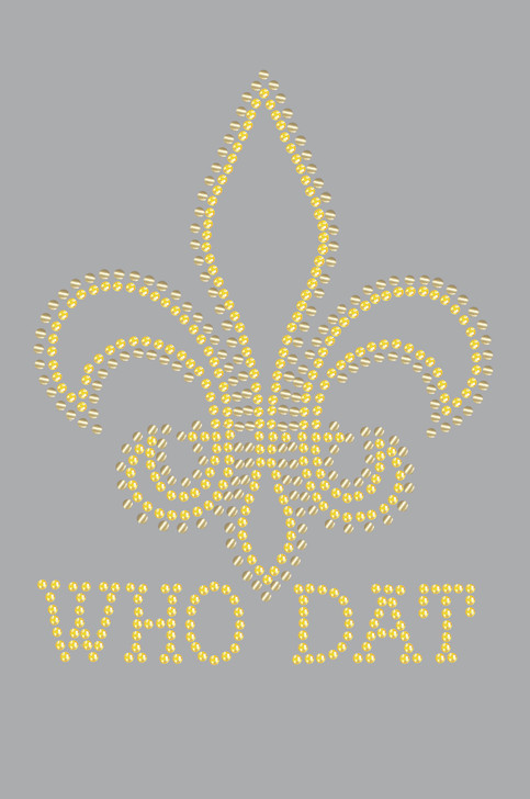 Fleur de Lis with Who Dat  - Bandanna