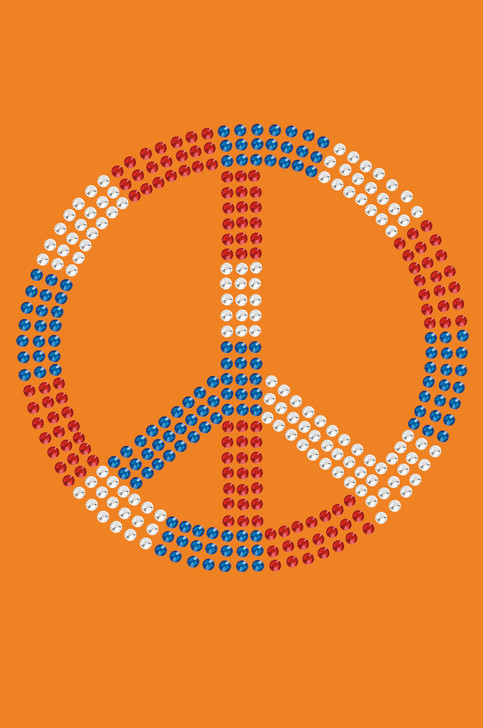 Peace Sign (Red, White, & Blue) - Bandanna