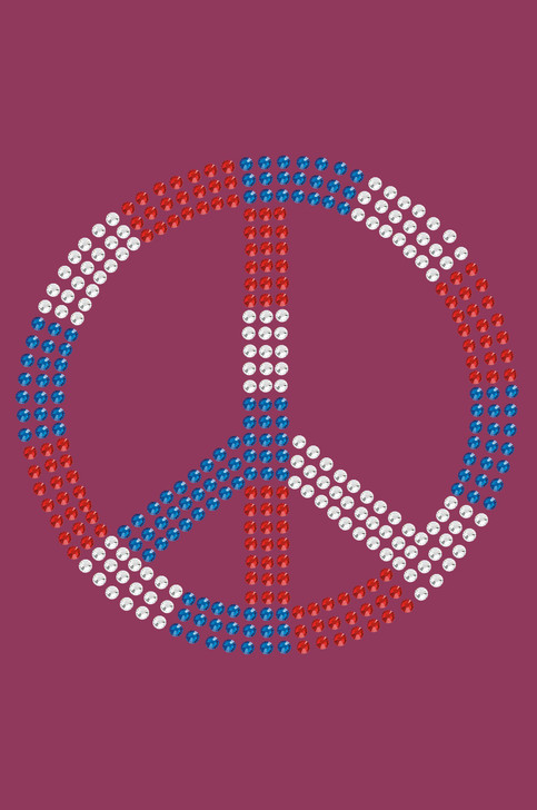 Peace Sign (Red, White, & Blue) - Bandanna