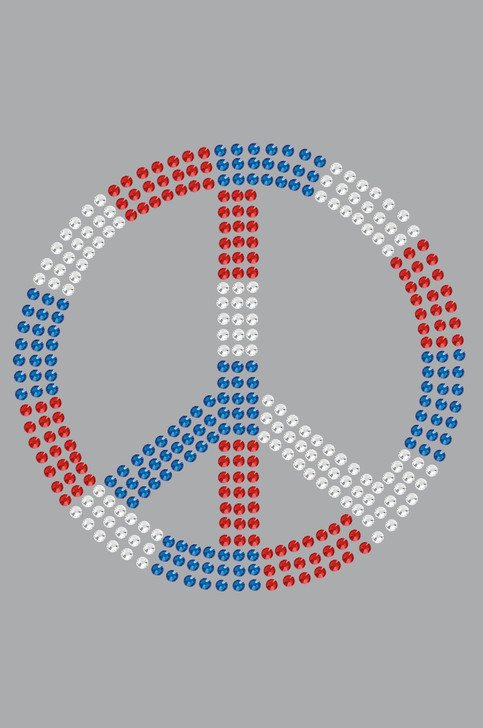 Peace Sign (Red, White, & Blue) - Bandanna