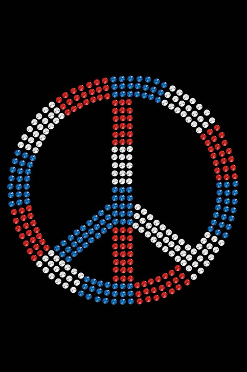 Peace Sign (Red, White, & Blue) - Bandanna