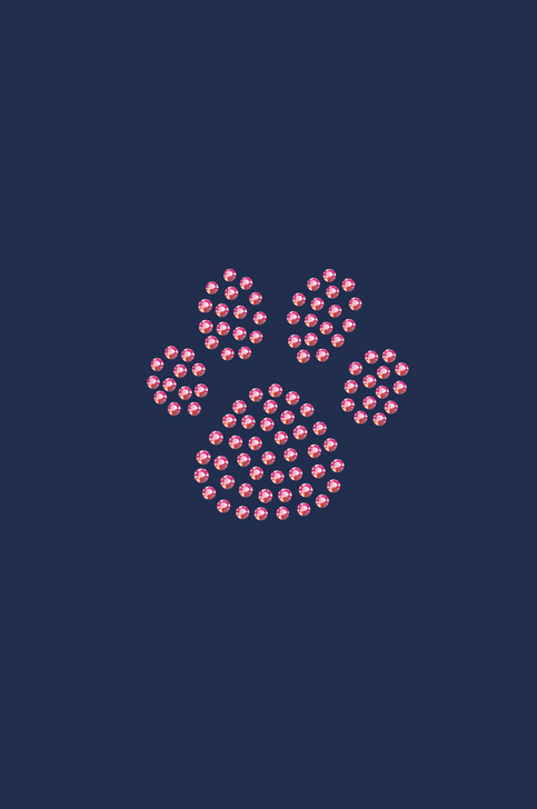 Paw (Pink Rhinestuds) bandana