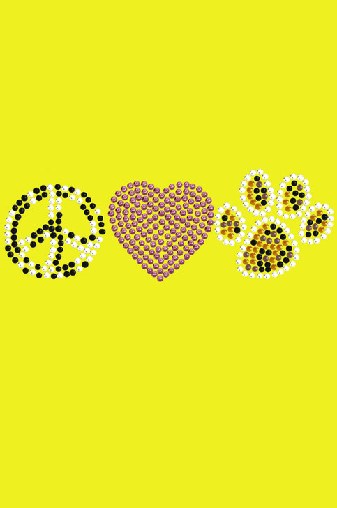 Peace, Love, Paw (Animal Print) - bandana