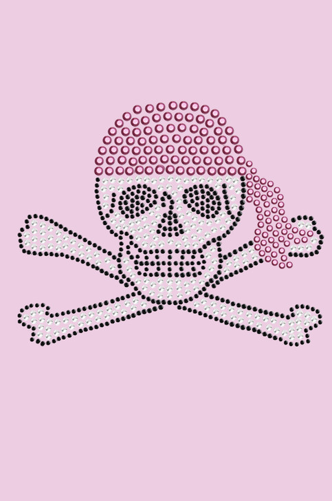 Skull with Pink Bandanna - Bandanna