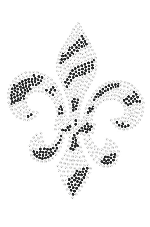 Fleur de Lis (Zebra Print) - Bandanna