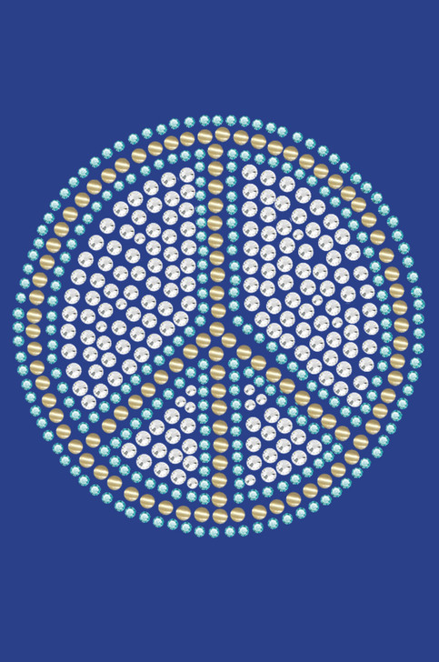 Peace Sign (Blue) - Bandanna