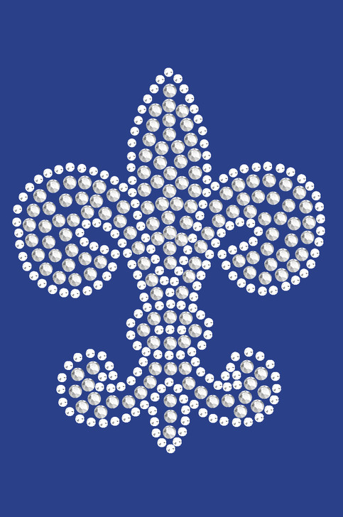 Fleur de Lis (Rhinestone & rhinestuds) - Bandanna