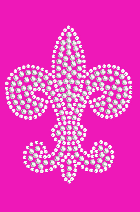 Fleur de Lis (Rhinestone & rhinestuds) - Bandanna