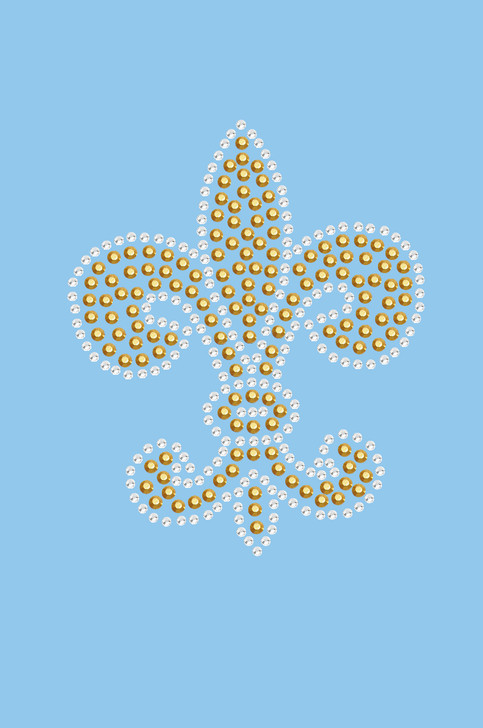 Fleur de Lis (Gold Rhinestuds) - Bandanna