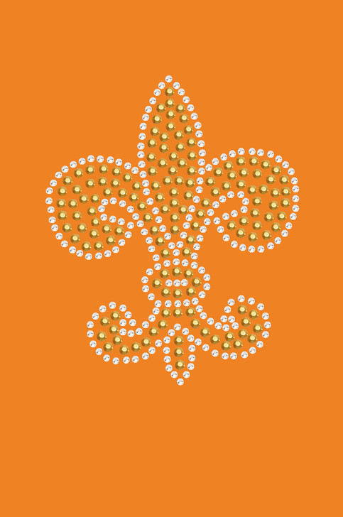 Fleur de Lis (Gold Rhinestuds) - Bandanna