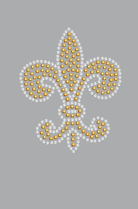 Fleur de Lis (Gold Rhinestuds) - Bandanna