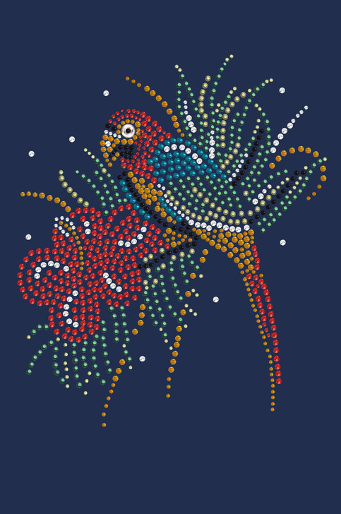 Parrot with Hibiscus - Bandanna