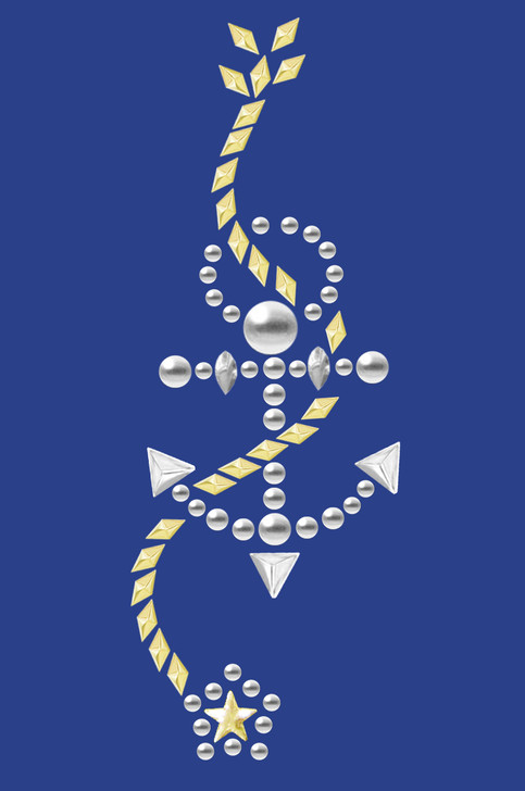 Anchor with Rope (Nailhead)  - Bandanna