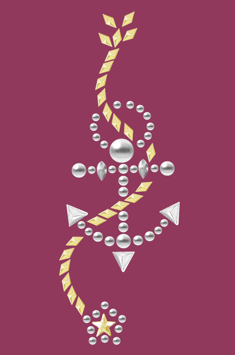 Anchor with Rope (Nailhead)  - Bandanna
