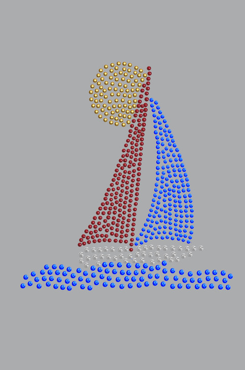Sailboat (Rhinestud)  - Bandanna