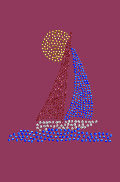 Sailboat (Rhinestud)  - Bandanna