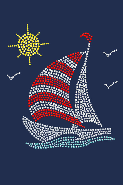 Sailboat (Rhinestone & Nailhead)  - Bandanna