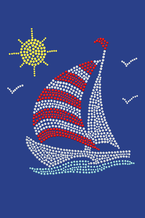 Sailboat (Rhinestone & Nailhead)  - Bandanna