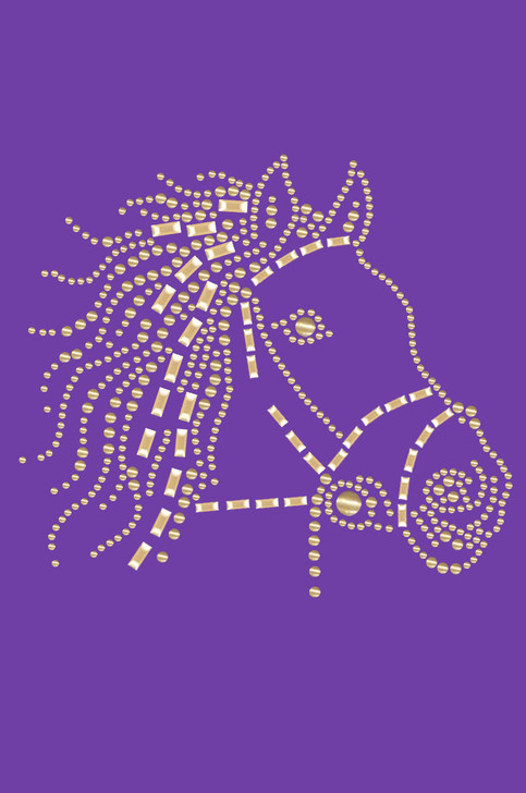 Horse Face (Gold) - bandana