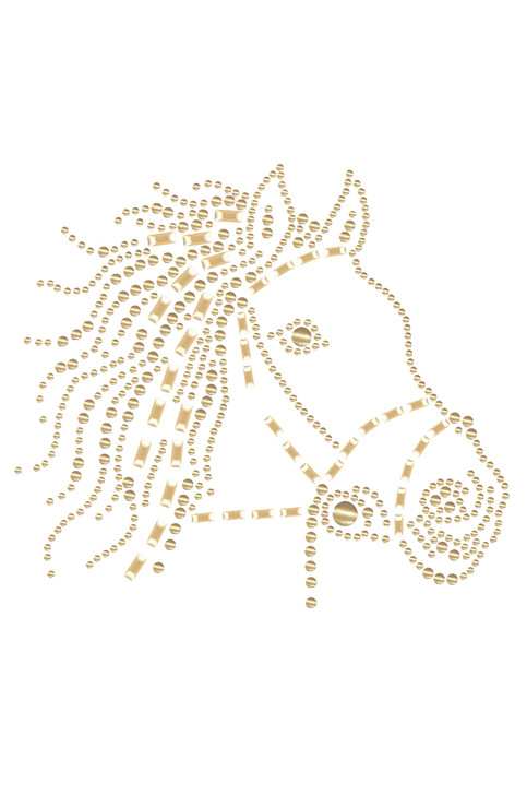 Horse Face (Gold) - bandana