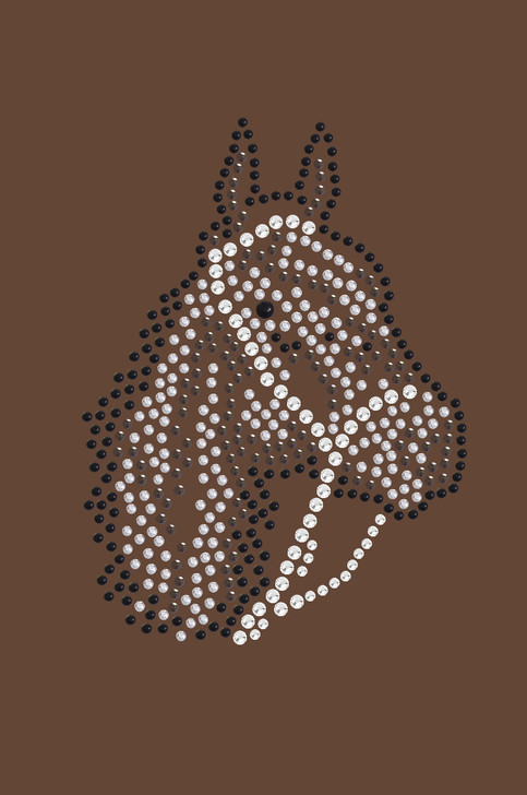 Horse Face (Brown Rhinestuds) - bandana