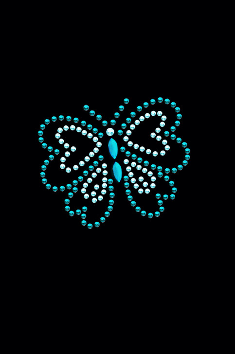 Blue Rhinestud Butterfly - Bandannas