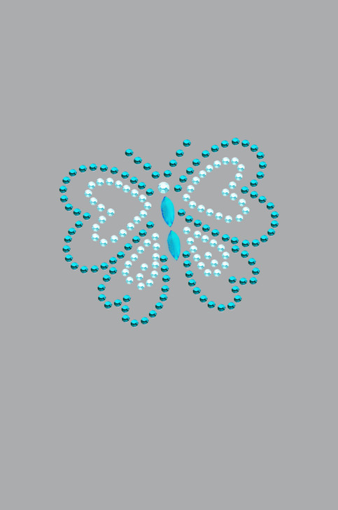 Blue Rhinestud Butterfly - Bandannas